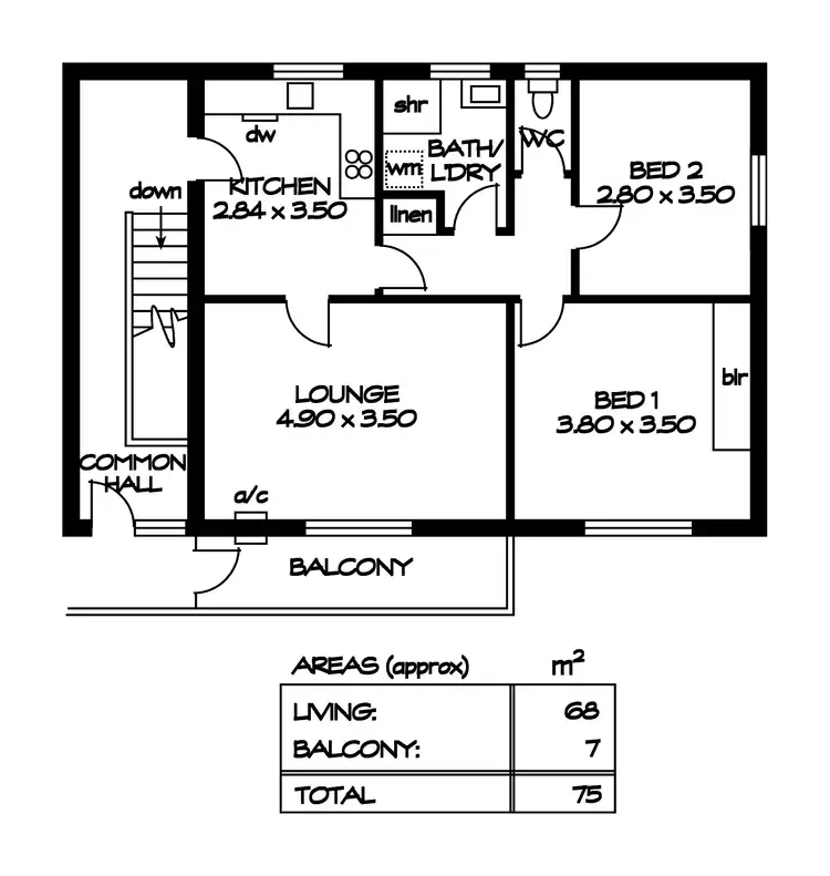Floorplan of Homely unit listing, 8/17 Tristania Street, Brooklyn Park SA 5032