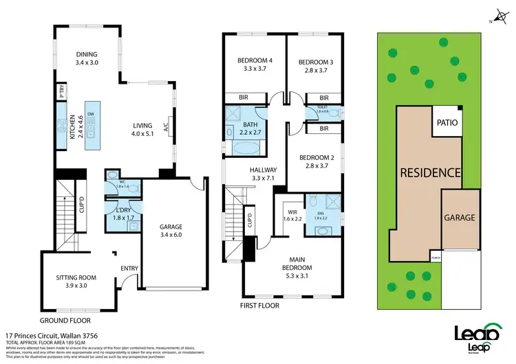 Floorplan of Homely house listing, 17 Princes Circuit, Wallan VIC 3756