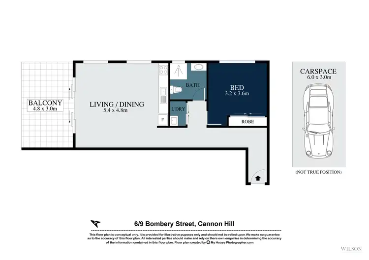 Floorplan of Homely unit listing, 6/9 Bombery Street, Cannon Hill QLD 4170