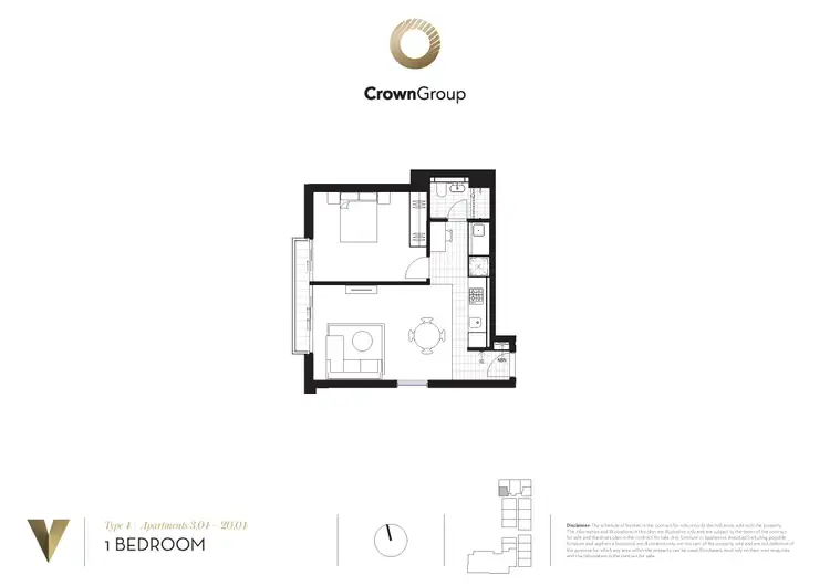 Floorplan of Homely unit listing, 504/45 Macquarie Street, Parramatta NSW 2150