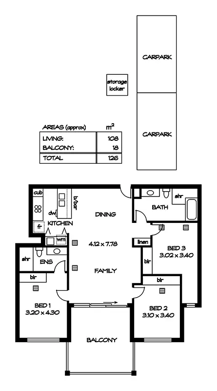 Floorplan of Homely apartment listing, Apartment 7/328 Esplanade, Moana SA 5169