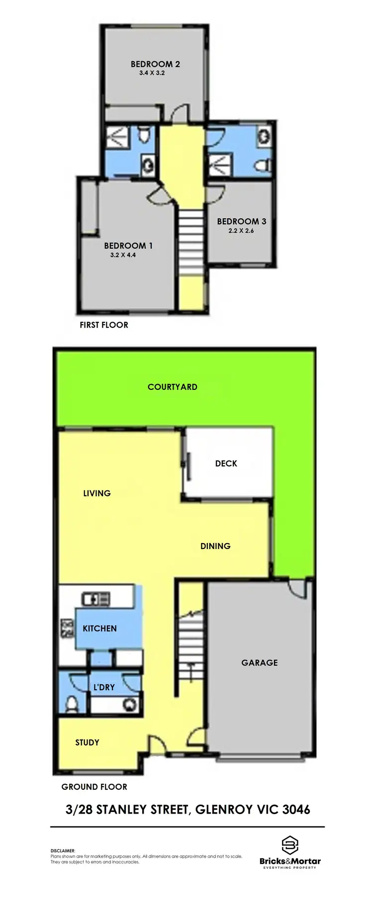 Floorplan of Homely villa listing, 3/28 Stanley Street, Glenroy VIC 3046