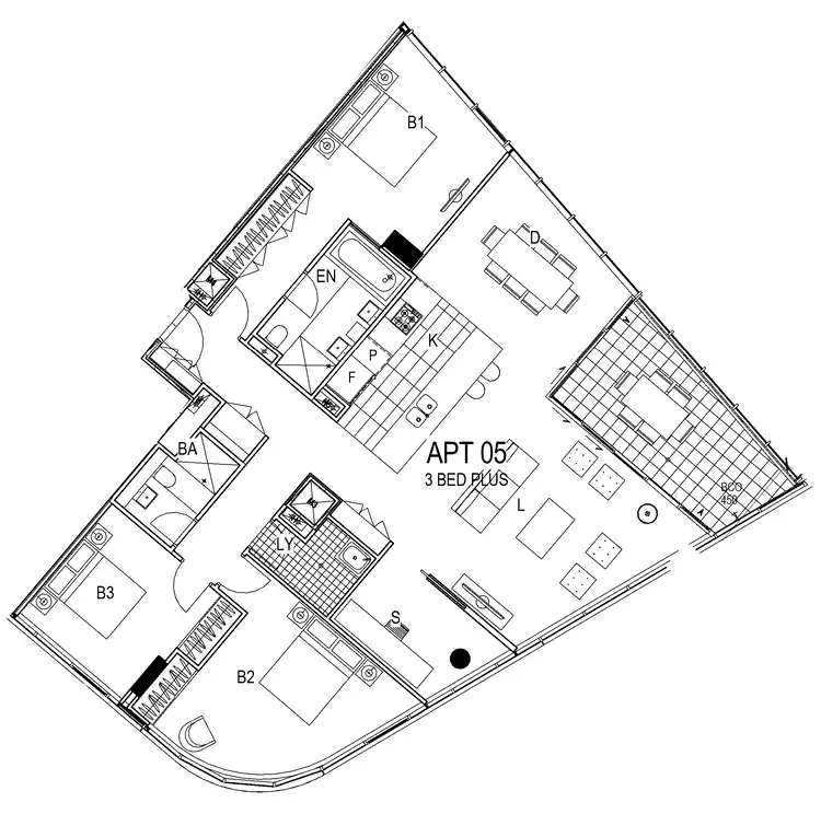Floorplan of Homely apartment listing, 805/81 South Wharf Dr, Docklands VIC 3008