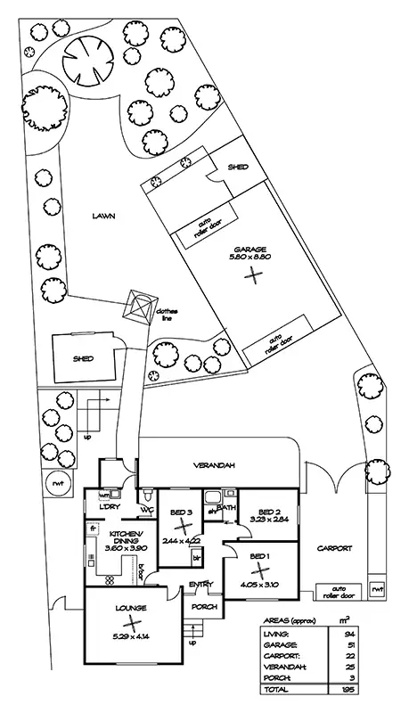 Floorplan of Homely house listing, 24 Hoods Road, Northfield SA 5085