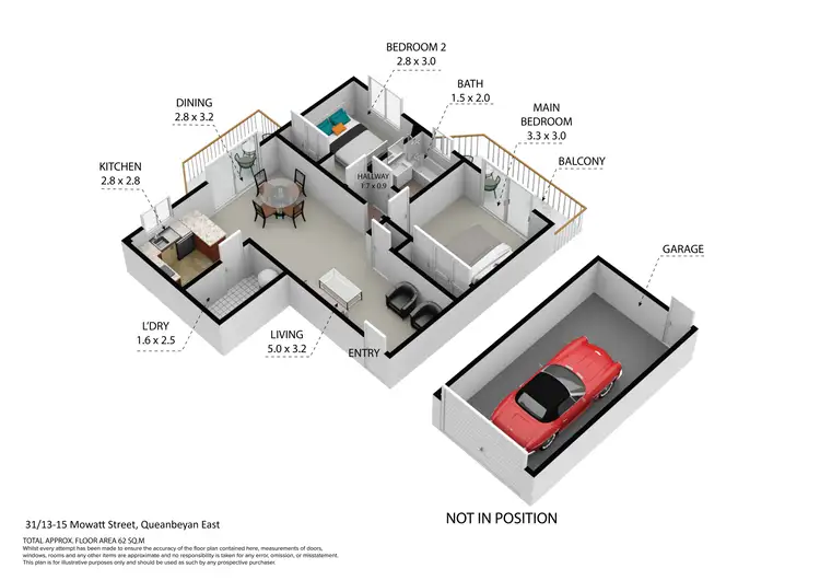 Floorplan of Homely unit listing, 31/13-15 Mowatt Street, Queanbeyan NSW 2620