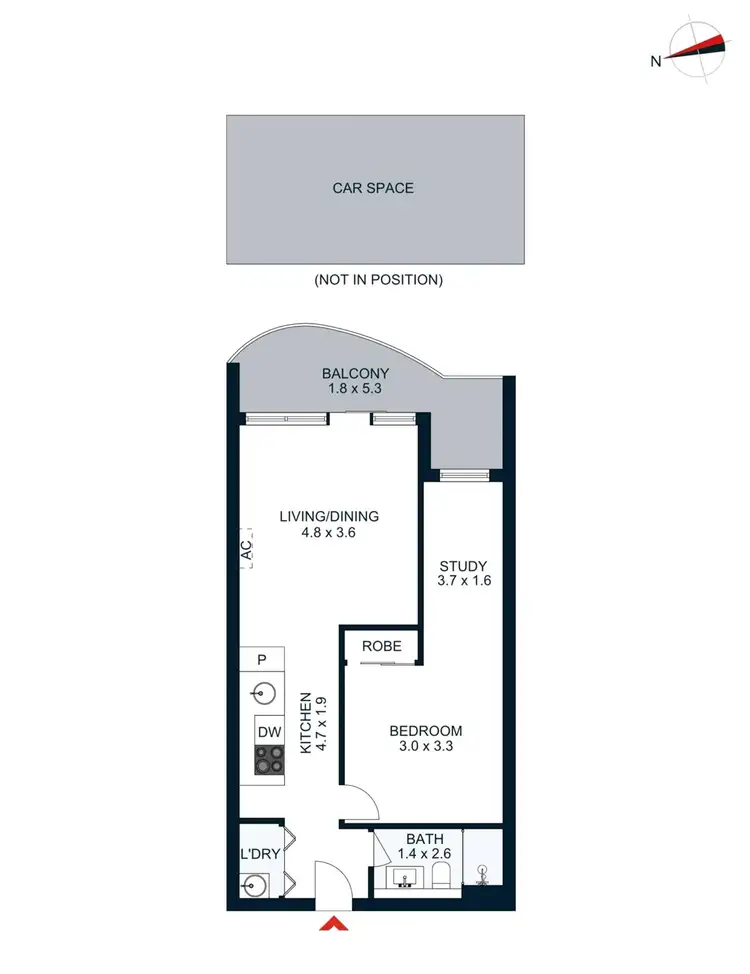 Floorplan of Homely apartment listing, 204/1060 Dandenong Road, Carnegie VIC 3163