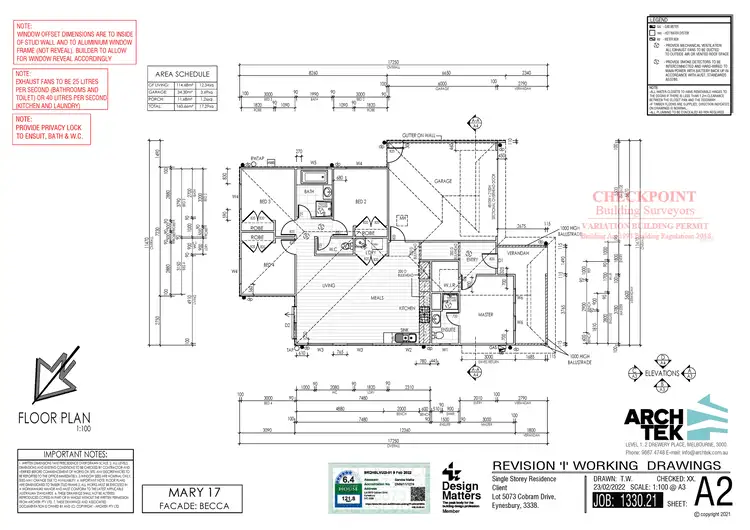 Floorplan of Homely house listing, 17 Cobram Drive, Eynesbury VIC 3338