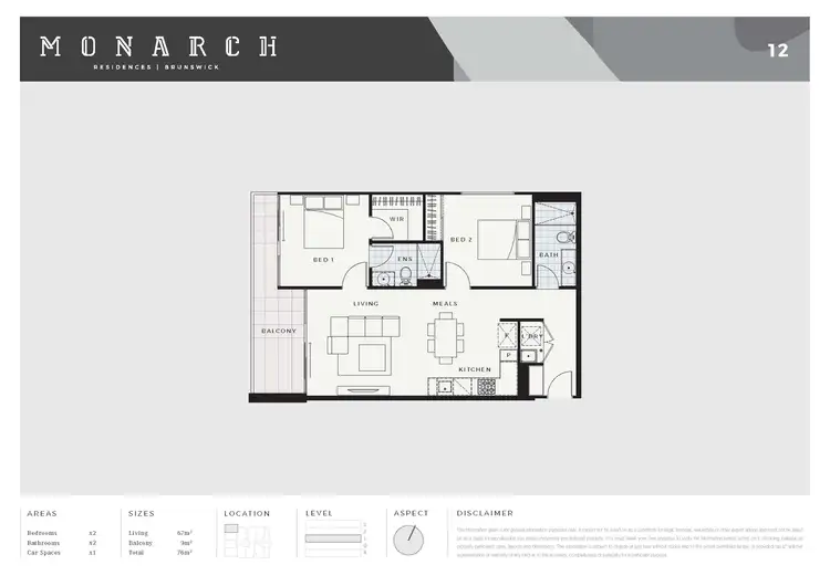 Floorplan of Homely apartment listing, 101/213 Brunswick Road, Brunswick VIC 3056