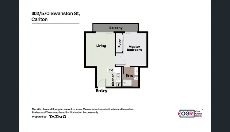 Floorplan of Homely apartment listing, 702/570 Swanston Street, Carlton VIC 3053