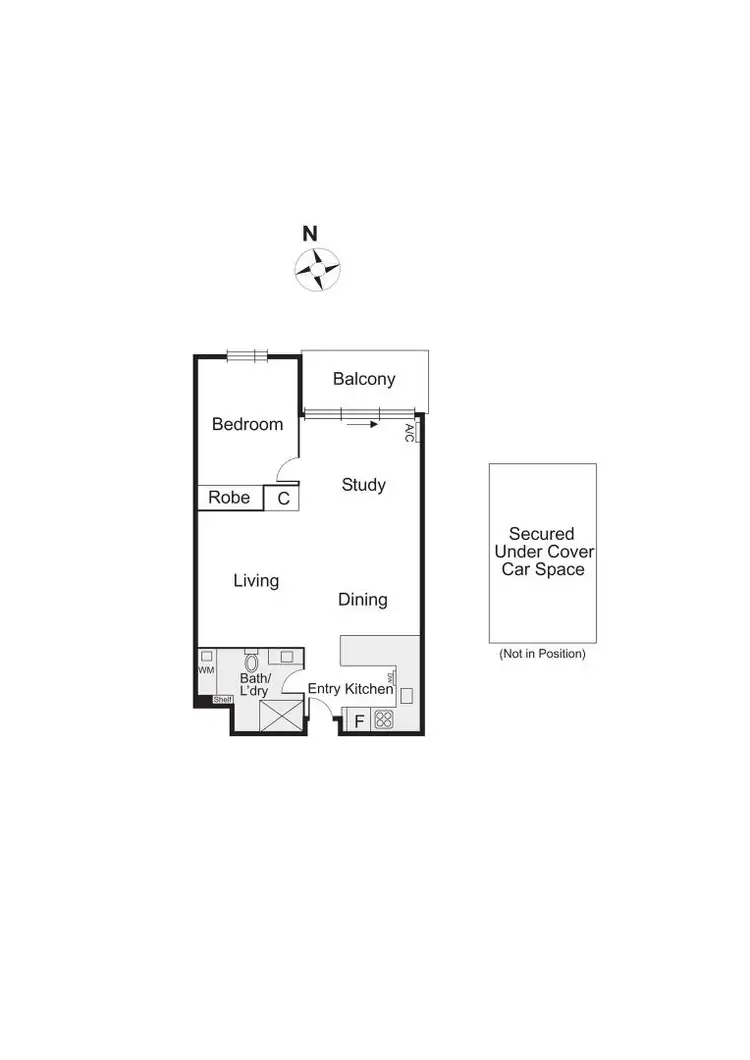 Floorplan of Homely apartment listing, 509/166 Rouse Street, Port Melbourne VIC 3207