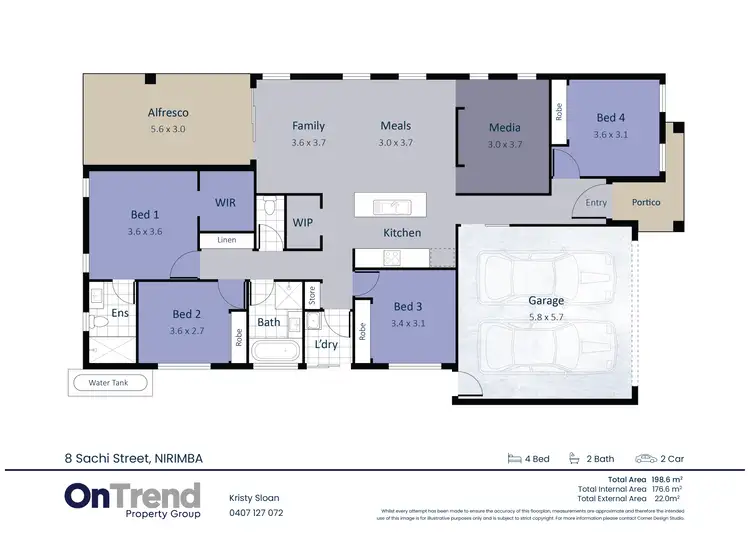 Floorplan of Homely house listing, 8 Sachi Street, Nirimba QLD 4551
