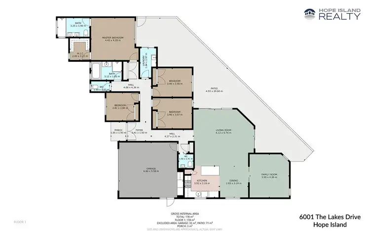 Floorplan of Homely house listing, 6001 The Lakes Drive, Hope Island QLD 4212