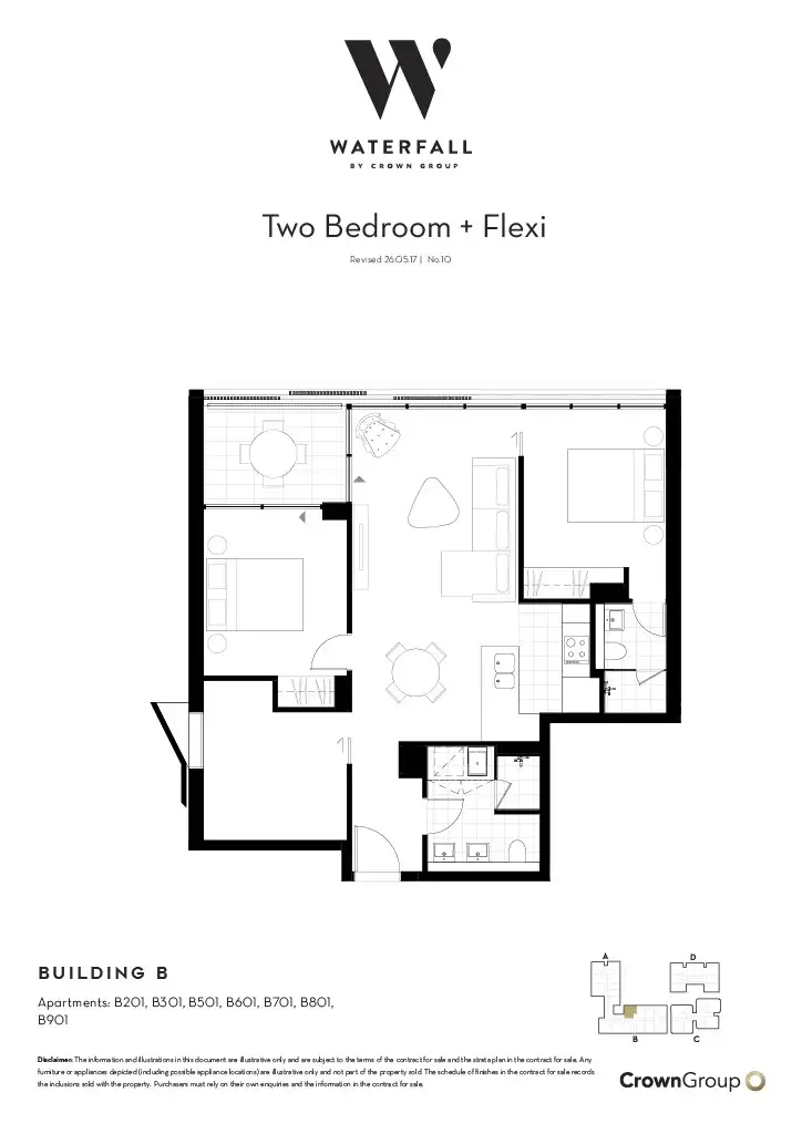 Floorplan of Homely apartment listing, B0901/20 O'Dea Avenue, Waterloo NSW 2017