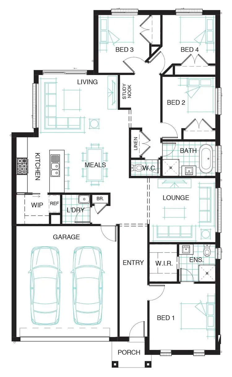 Floorplan of Homely house listing, 4 Aldinga Avenue, Point Cook VIC 3030