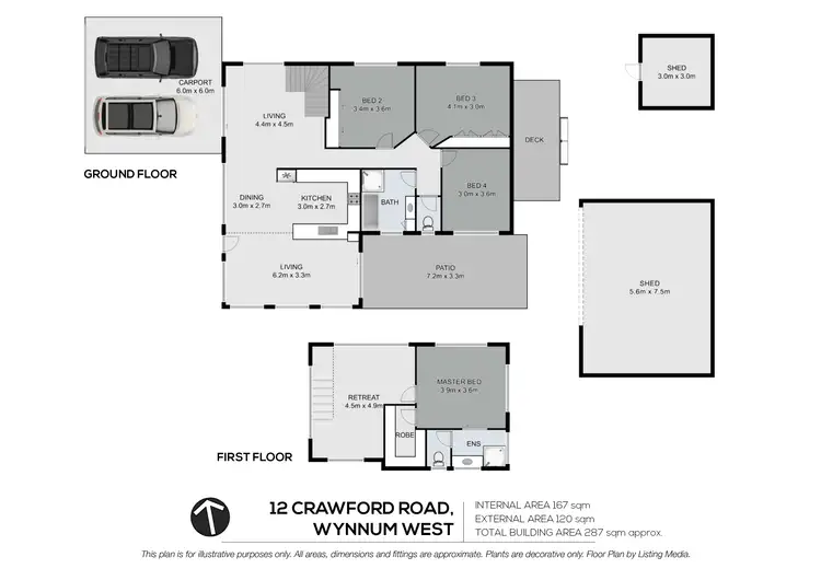 Floorplan of Homely house listing, 12 Crawford Road, Wynnum West QLD 4178