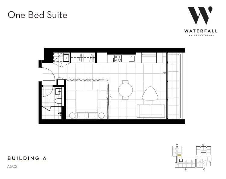 Floorplan of Homely apartment listing, A0502/18 O'dea Avenue, Waterloo NSW 2017