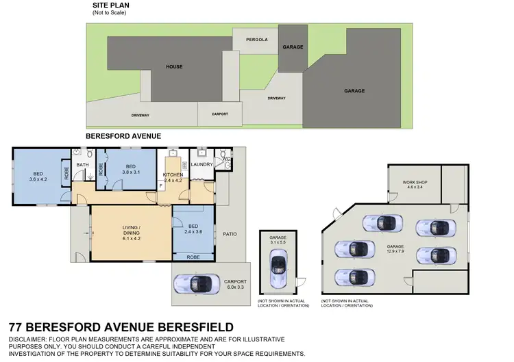 Floorplan of Homely house listing, 77 Beresford Avenue, Beresfield NSW 2322