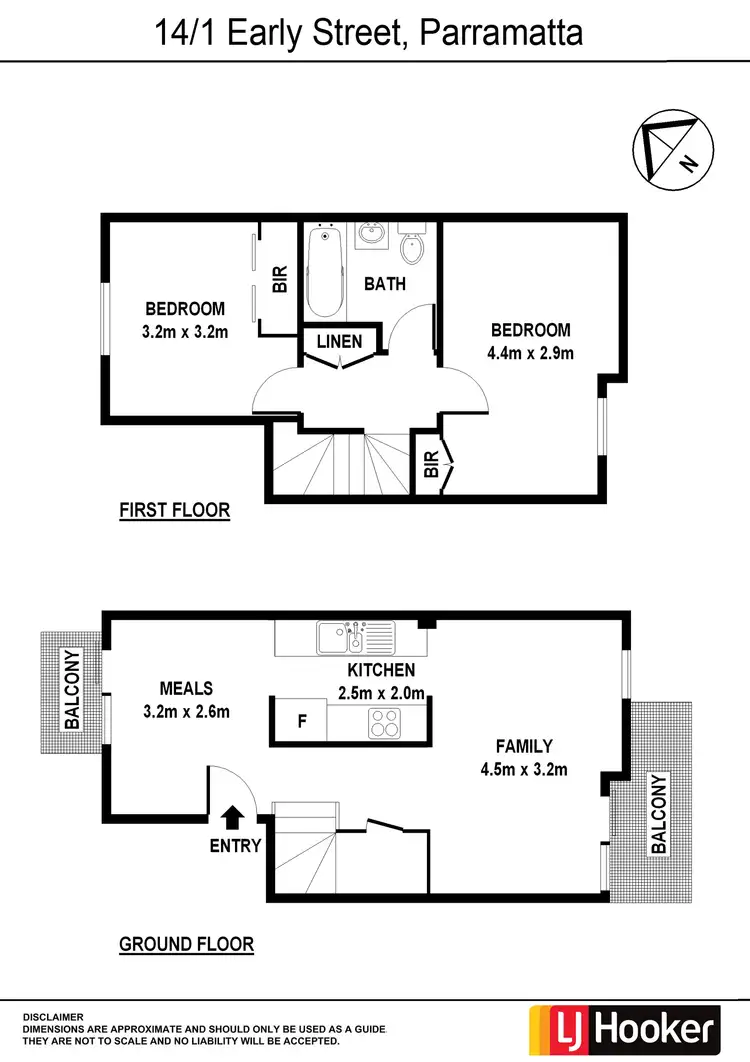 Floorplan of Homely apartment listing, 14/1 Early Street, Parramatta NSW 2150
