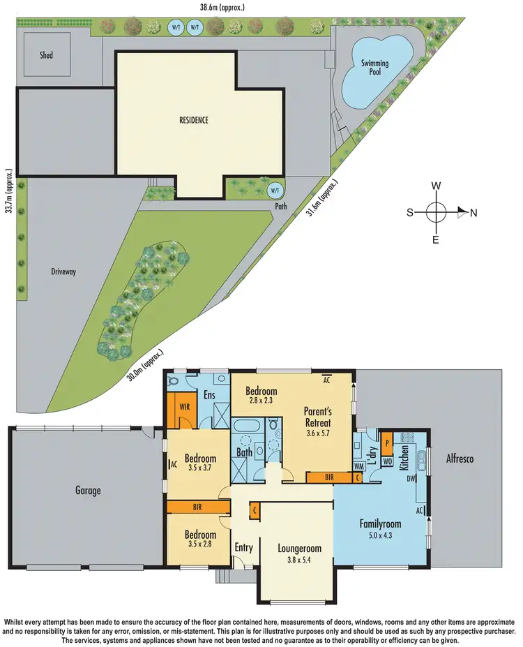 Floorplan of Homely house listing, 4 Barker Court, Endeavour Hills VIC 3802