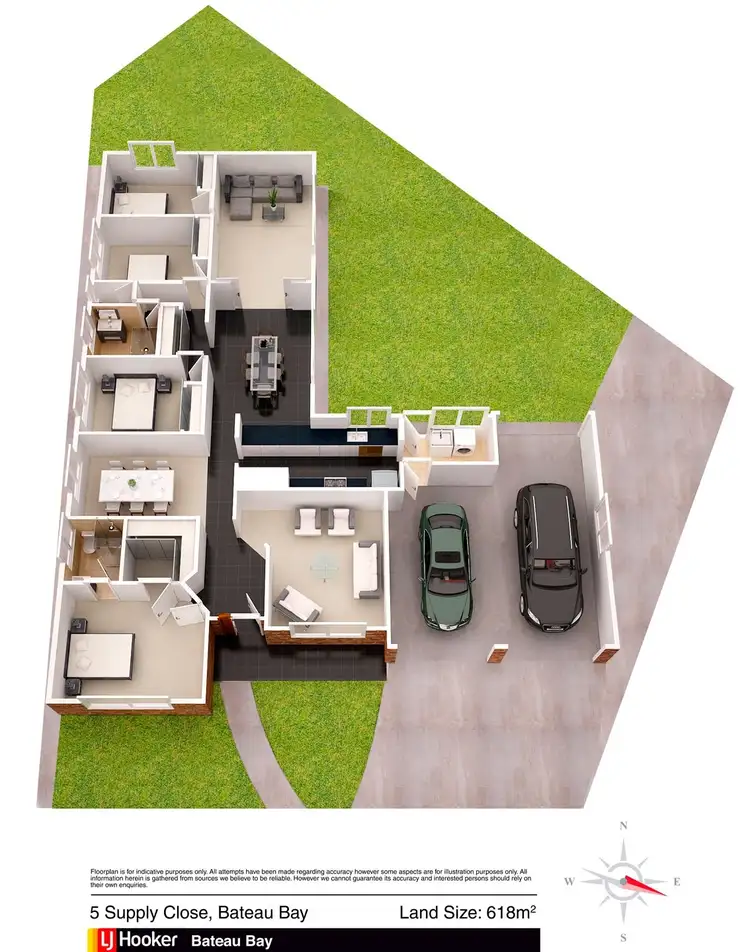 Floorplan of Homely house listing, 5 Supply Close, Bateau Bay NSW 2261