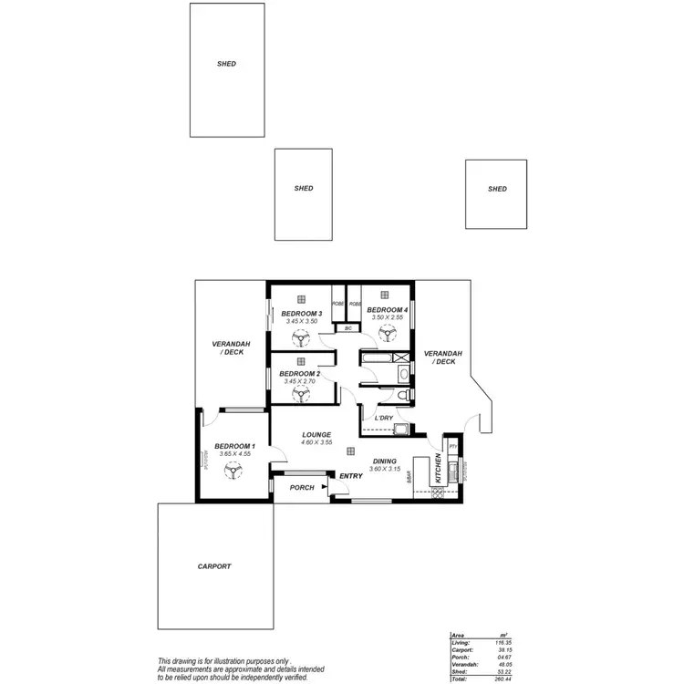 Floorplan of Homely house listing, 37 Carol Drive, Para Hills SA 5096