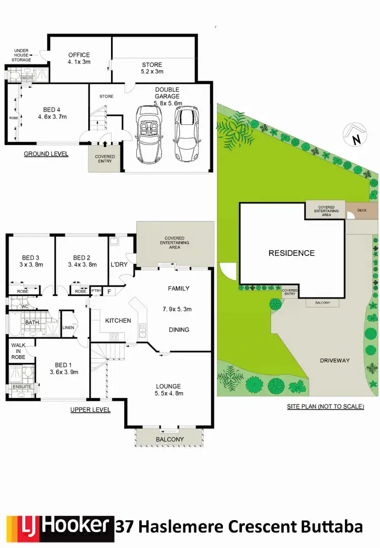 Floorplan of Homely house listing, 37 Haslemere Crescent, Buttaba NSW 2283