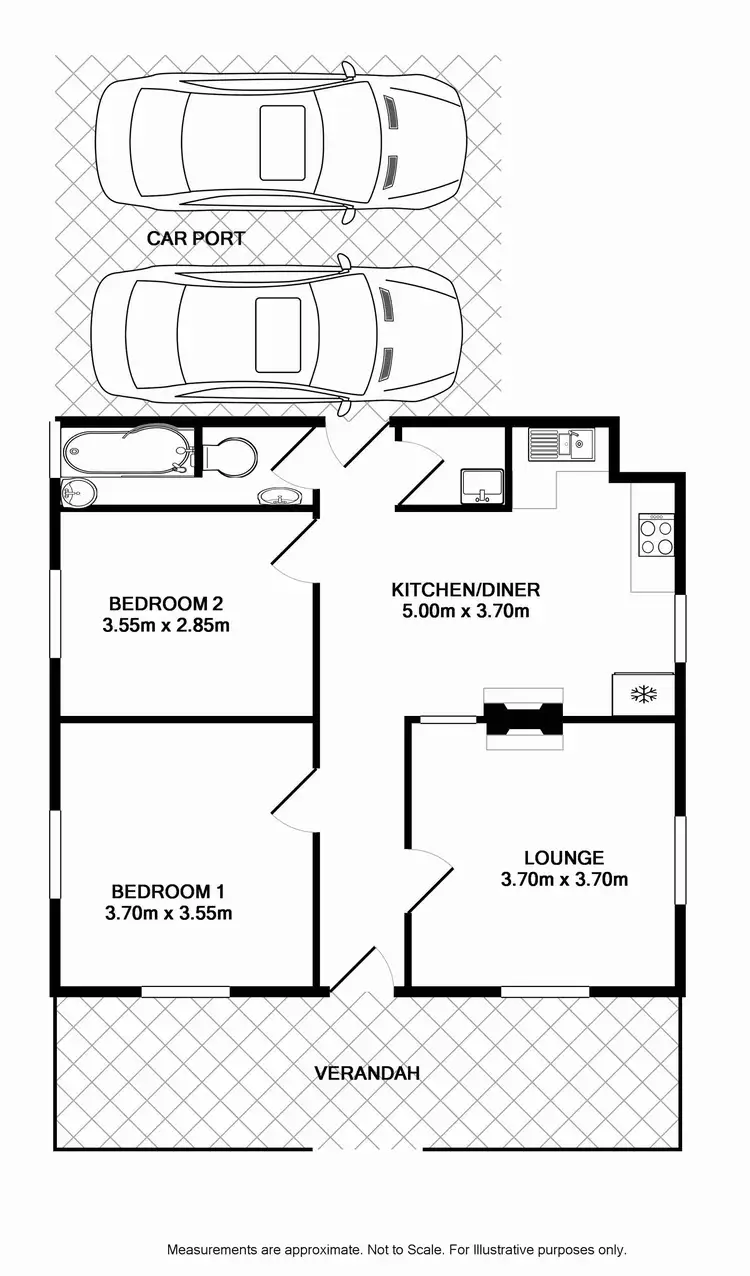Floorplan of Homely house listing, 1/5 View Street, Camden NSW 2570