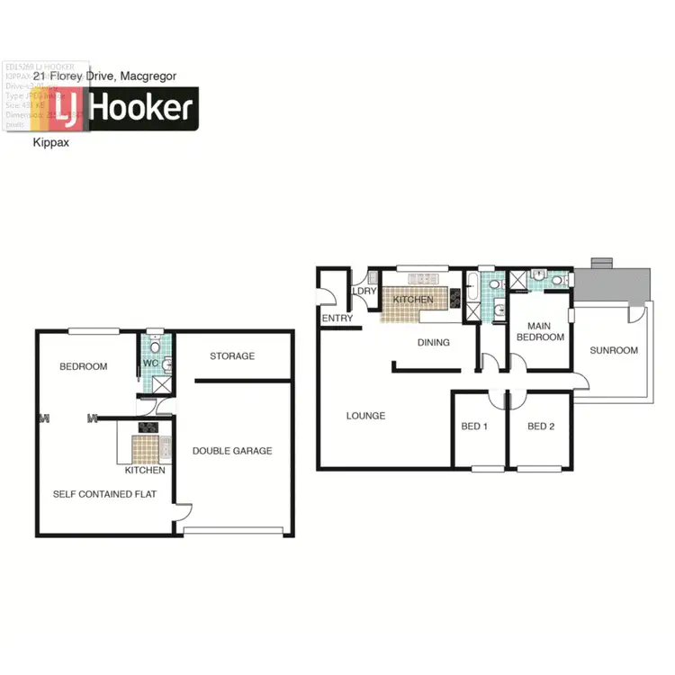 Floorplan of Homely house listing, 21 Florey Drive, Macgregor ACT 2615