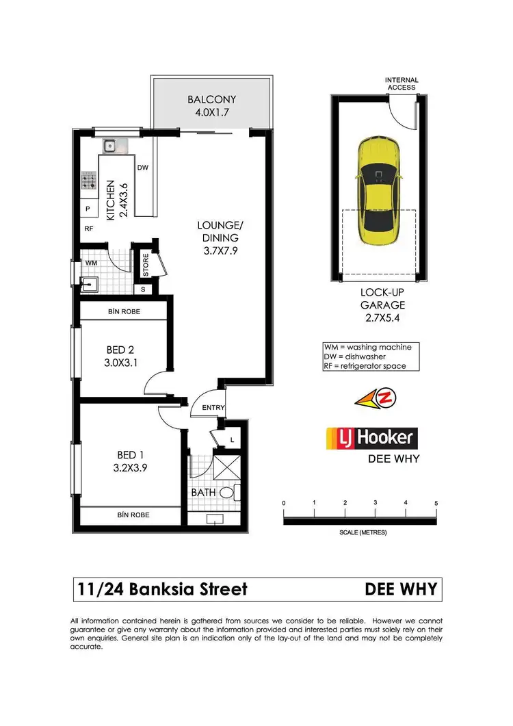 Floorplan of Homely unit listing, 11/24-30 Banksia Street, Dee Why NSW 2099