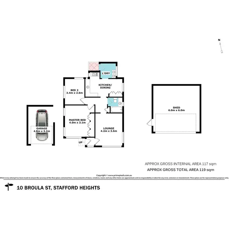 Floorplan of Homely house listing, 10 Broula Street, Stafford Heights QLD 4053