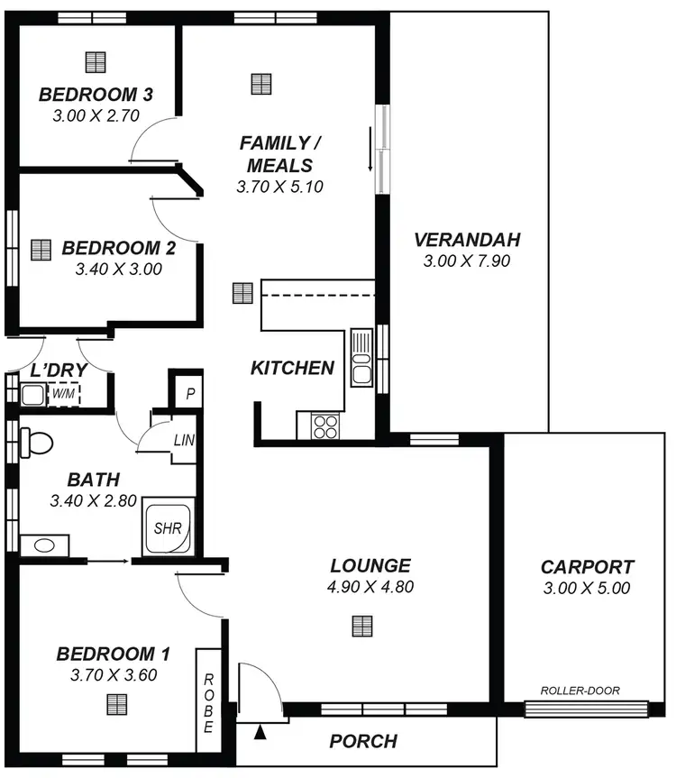 Floorplan of Homely house listing, 19B Sutton Avenue, Seacombe Gardens SA 5047
