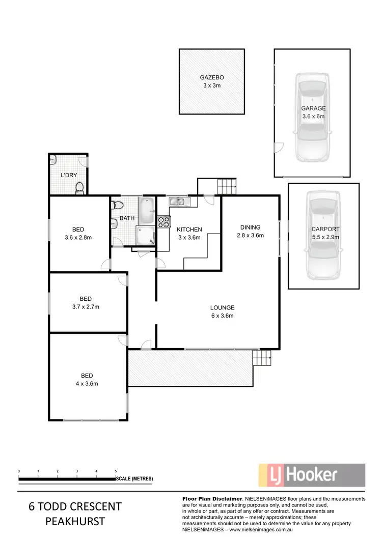 Floorplan of Homely house listing, 6 Todd Crescent, Peakhurst NSW 2210