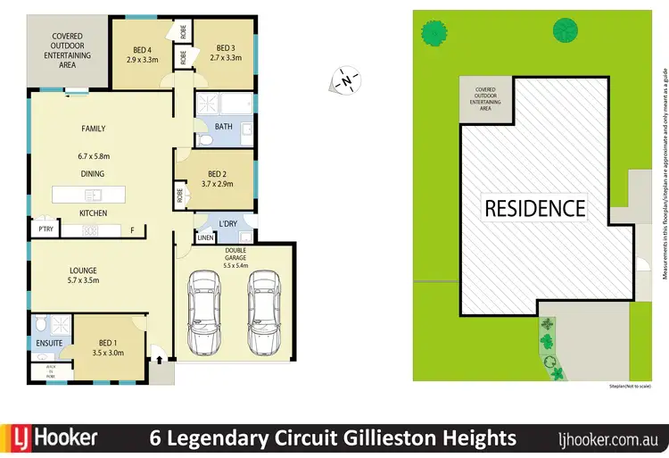 Floorplan of Homely house listing, 6 Legendary Close, Gillieston Heights NSW 2321