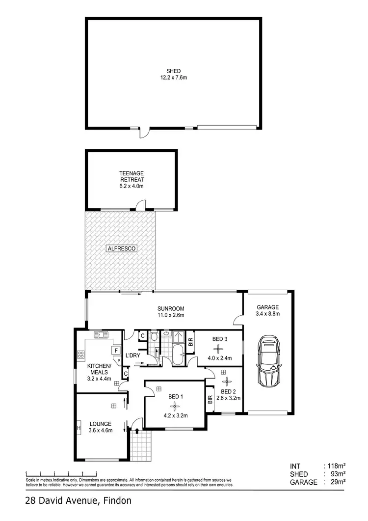 Floorplan of Homely house listing, 28 David Avenue, Findon SA 5023
