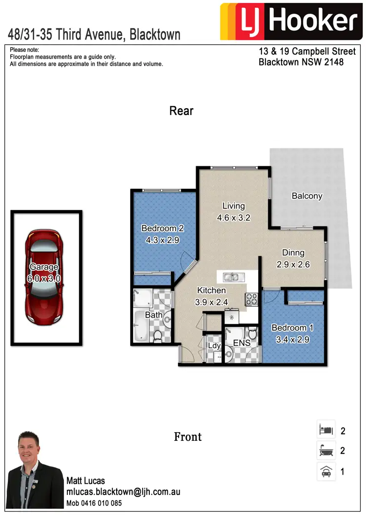 Floorplan of Homely unit listing, 48/31-35 Third Avenue, Blacktown NSW 2148