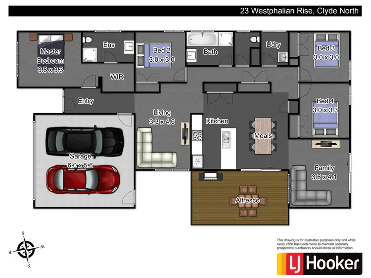 Floorplan of Homely house listing, 23 Westphalian Rise, Clyde North VIC 3978