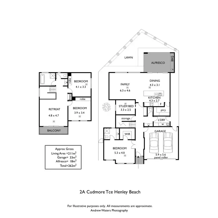 Floorplan of Homely house listing, 2A Cudmore Terrace, Henley Beach South SA 5022