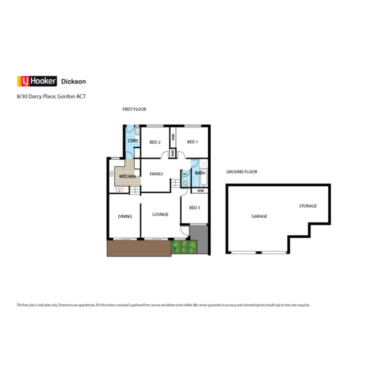 Floorplan of Homely townhouse listing, 8/30 Darcy Close, Gordon ACT 2906