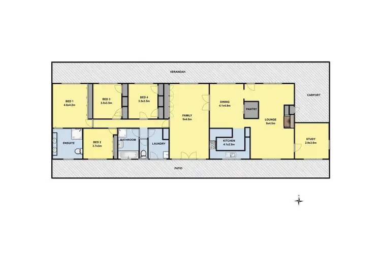 Floorplan of Homely house listing, 96 Slater Street, Elliminyt VIC 3250