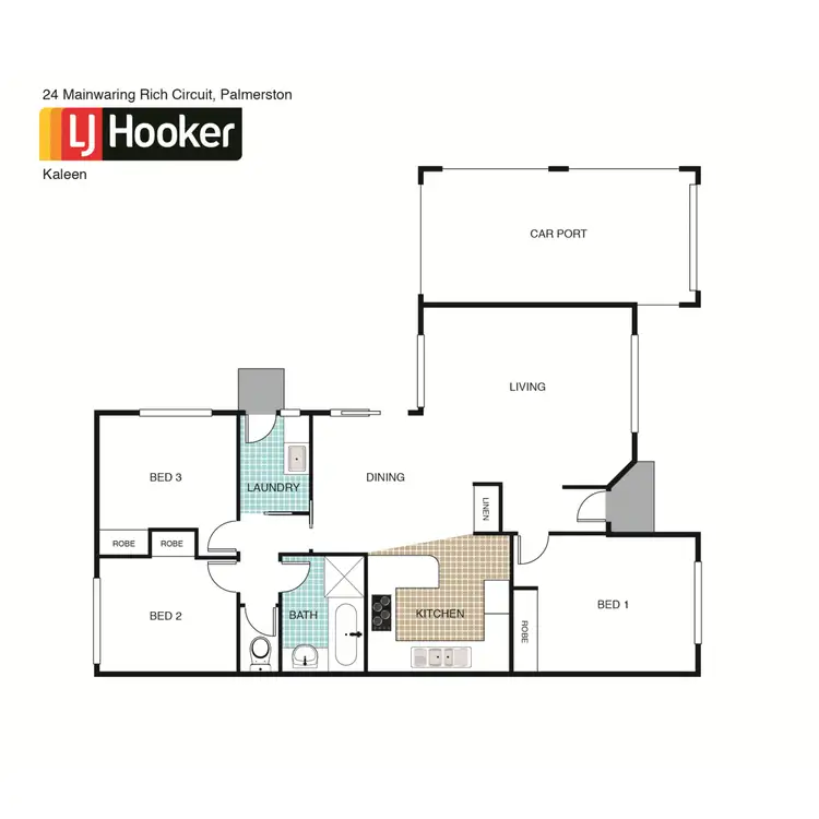 Floorplan of Homely house listing, 24 Mainwaring Rich Circuit, Palmerston ACT 2913