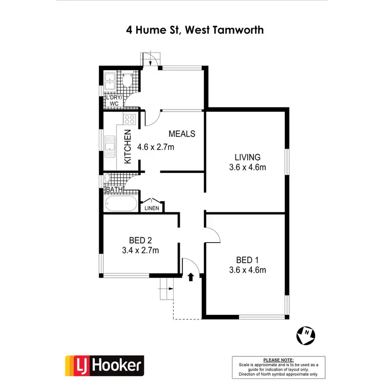 Floorplan of Homely house listing, 4 Hume Street, Tamworth NSW 2340