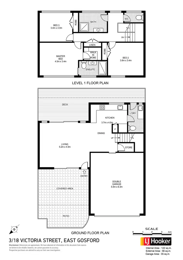 Floorplan of Homely townhouse listing, 3/18 Victoria Street, East Gosford NSW 2250
