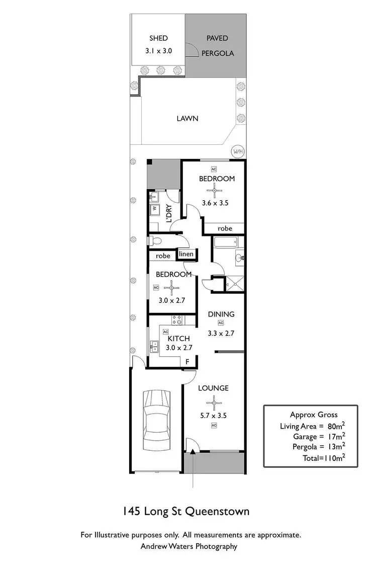 Floorplan of Homely unit listing, 145 Long Street, Queenstown SA 5014