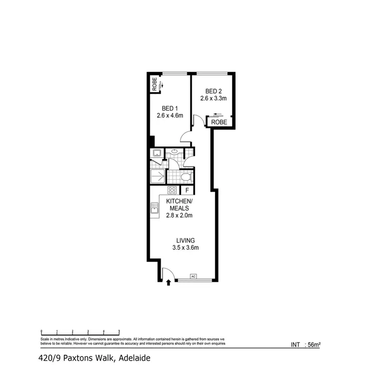 Floorplan of Homely apartment listing, 420/9 Paxtons Walk, Adelaide SA 5000