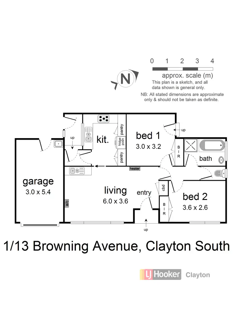 Floorplan of Homely unit listing, 1/13 Browning Avenue, Clayton South VIC 3169