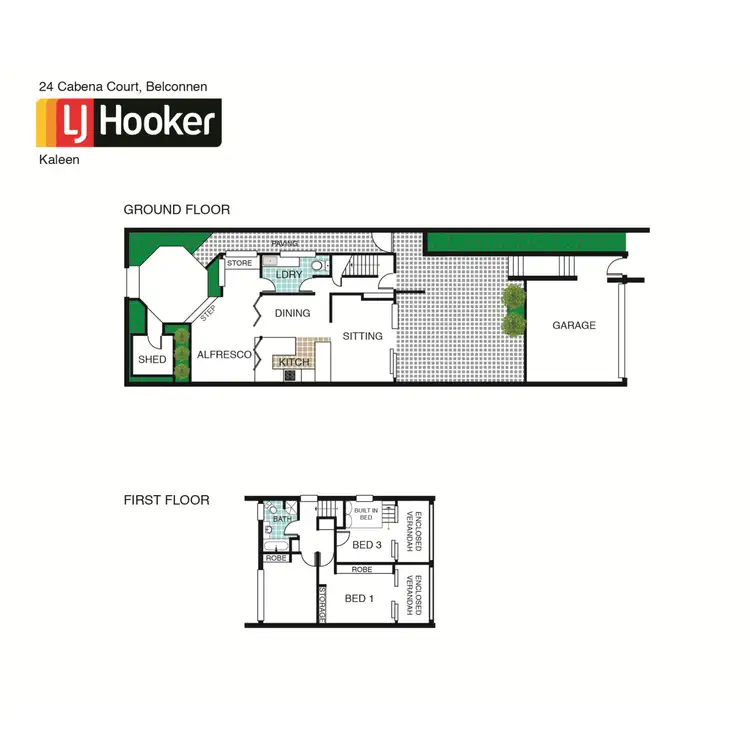Floorplan of Homely townhouse listing, 24 Cabena Court, Belconnen ACT 2617