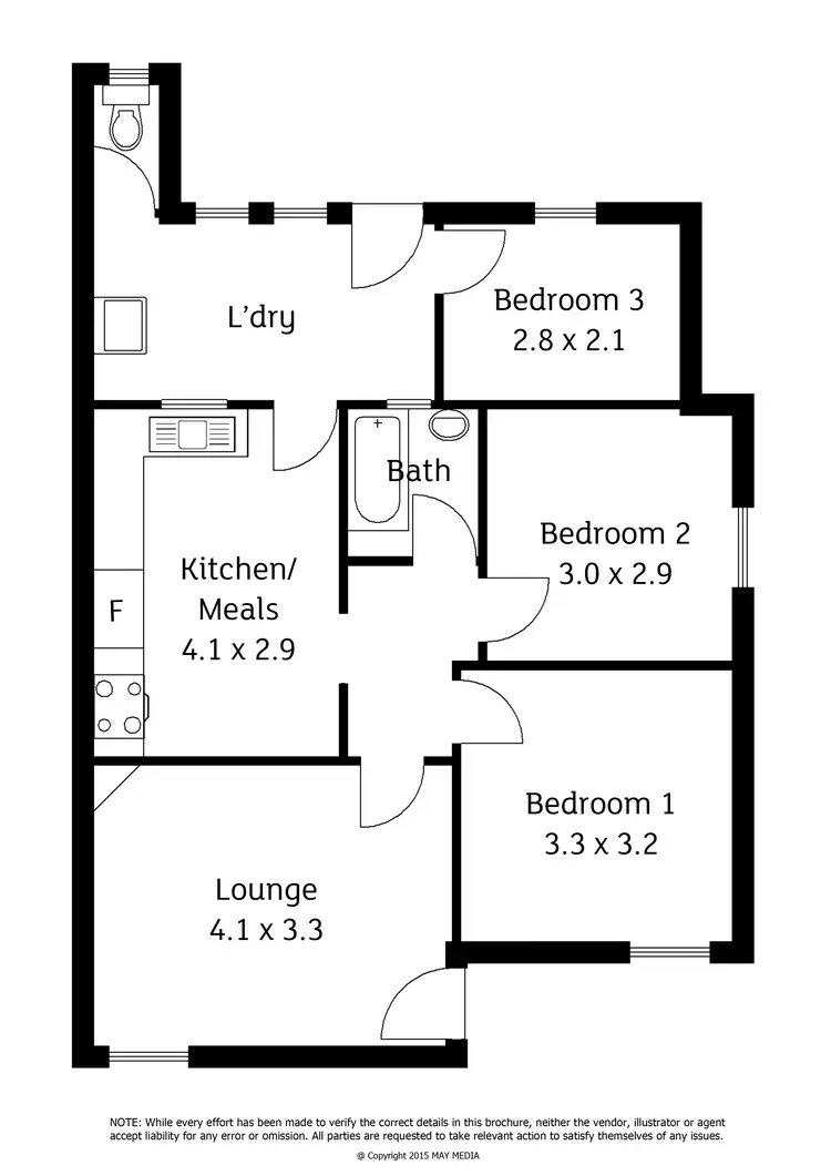 Floorplan of Homely house listing, 2 Woodmore Street, Woodville North SA 5012