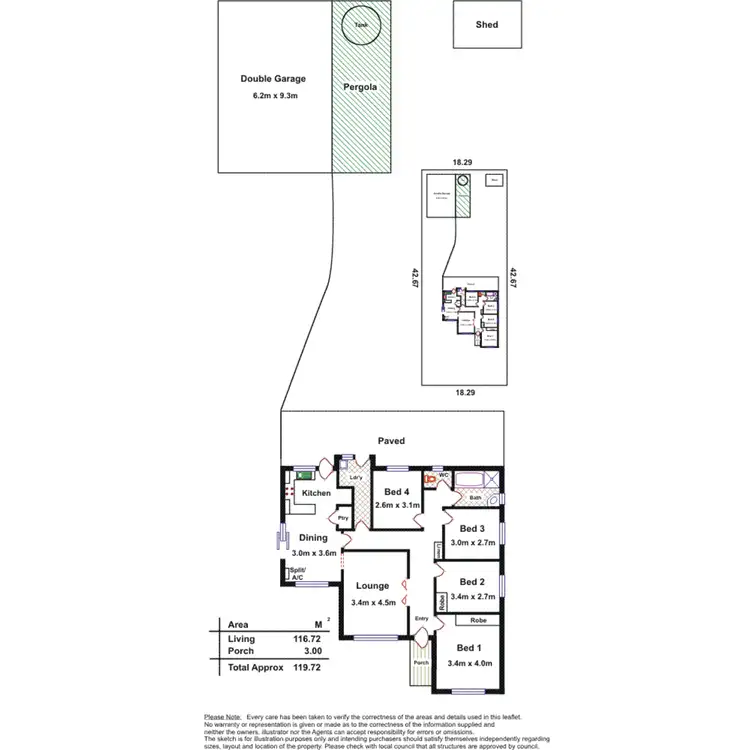 Floorplan of Homely house listing, 97 Butterworth Road, Aldinga Beach SA 5173
