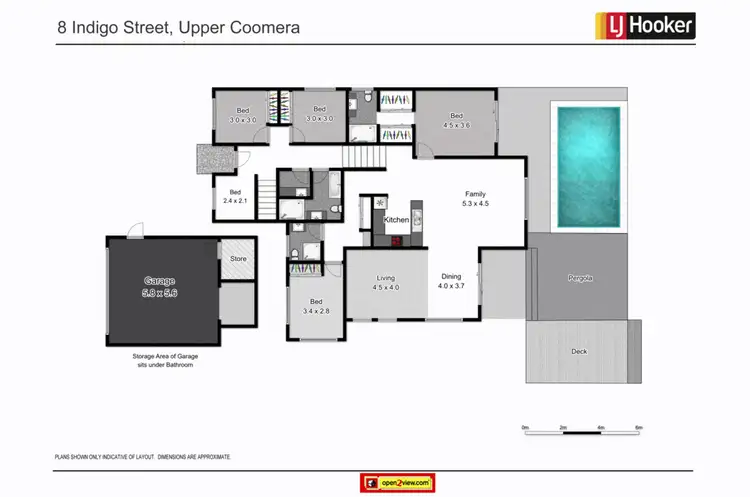 Floorplan of Homely house listing, 8 Indigo Street, Upper Coomera QLD 4209