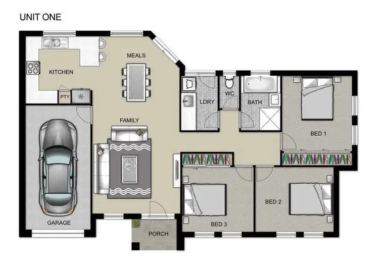 Floorplan of Homely house listing, 1/9 Duncan Crescent, Highbury SA 5089